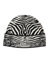 Dolce & Gabbana Black White Zebra Knitted Winter Beanie Hat -   -  Dolce & Gabbana.