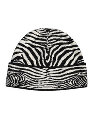 Dolce & Gabbana Black White Zebra Knitted Winter Beanie Hat -   -  Dolce & Gabbana.