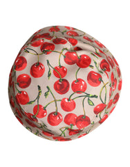 Dolce & Gabbana Beige Cotton Printed Wide Brim Bucket Hat -   -  Dolce & Gabbana.