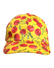 Dolce & Gabbana Yellow Cotton Printed 6 Panels Baseball Cap -   -  Dolce & Gabbana.