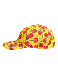 Dolce & Gabbana Yellow Cotton Printed 6 Panels Baseball Cap -   -  Dolce & Gabbana.