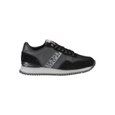 Napapijri Sleek Black Contrast Lace Sneakers -   -  Napapijri.