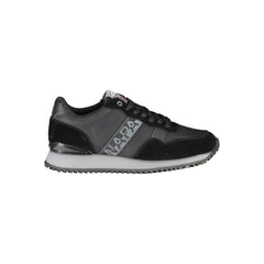 Napapijri Sleek Black Contrast Lace Sneakers -   -  Napapijri.