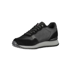 Napapijri Sleek Black Contrast Lace Sneakers -   -  Napapijri.