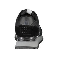 Napapijri Sleek Black Contrast Lace Sneakers -   -  Napapijri.