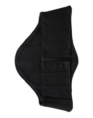 Dolce & Gabbana Black Cotton Waist Tuxedo Belt Cummerbund -   -  Dolce & Gabbana.