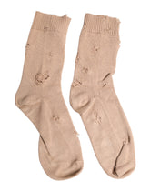 Dolce & Gabbana Beige Solid Stretch Mid Calf Men Socks -   -  Dolce & Gabbana.