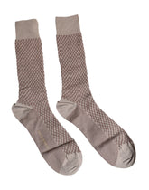 Dolce & Gabbana Brown Solid DG Logo Mid Calf Men Socks -   -  Dolce & Gabbana.