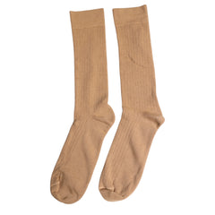 Dolce & Gabbana Brown Solid Cotton Mid Calf Men Socks -   -  Dolce & Gabbana.