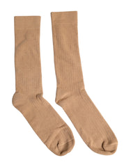 Dolce & Gabbana Brown Solid Cotton Mid Calf Men Socks -   -  Dolce & Gabbana.