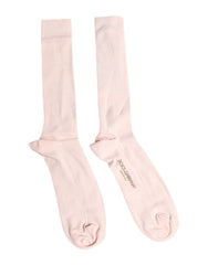 Dolce & Gabbana Ivory Cotton Stretch Logo Over Calf Socks -   -  Dolce & Gabbana.