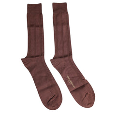 Dolce & Gabbana Brown Stretch Logo Print Mid Calf Socks -   -  Dolce & Gabbana.