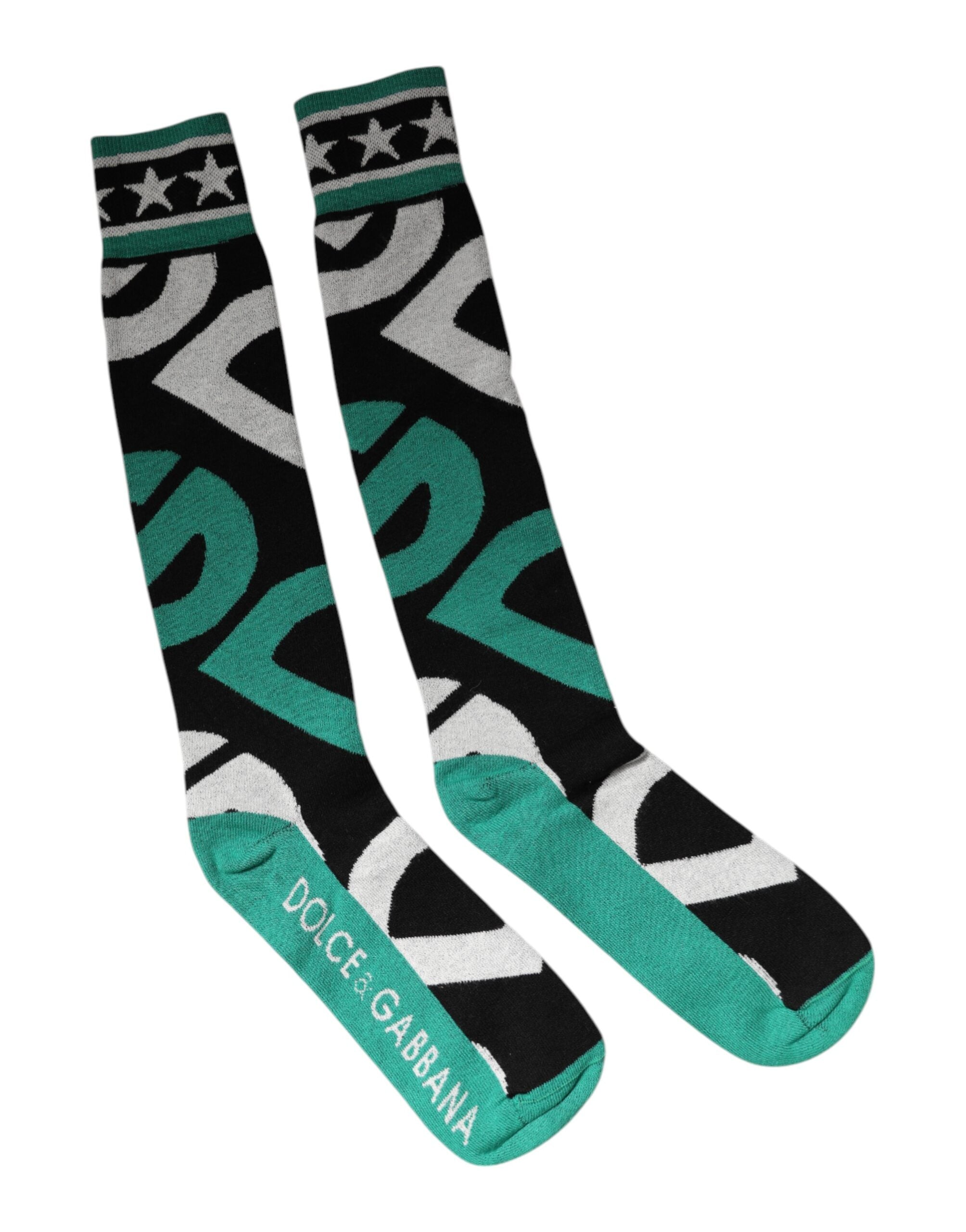Dolce & Gabbana Multicolor Cotton Stretch Over Calf Socks -   -  Dolce & Gabbana. Dolce & Gabbana Multicolor Cotton Stretch Over Calf Socks -   -  Dolce & Gabbana.