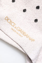Dolce & Gabbana Gray Viscose Stretch Dotted Socks -   -  Dolce & Gabbana.