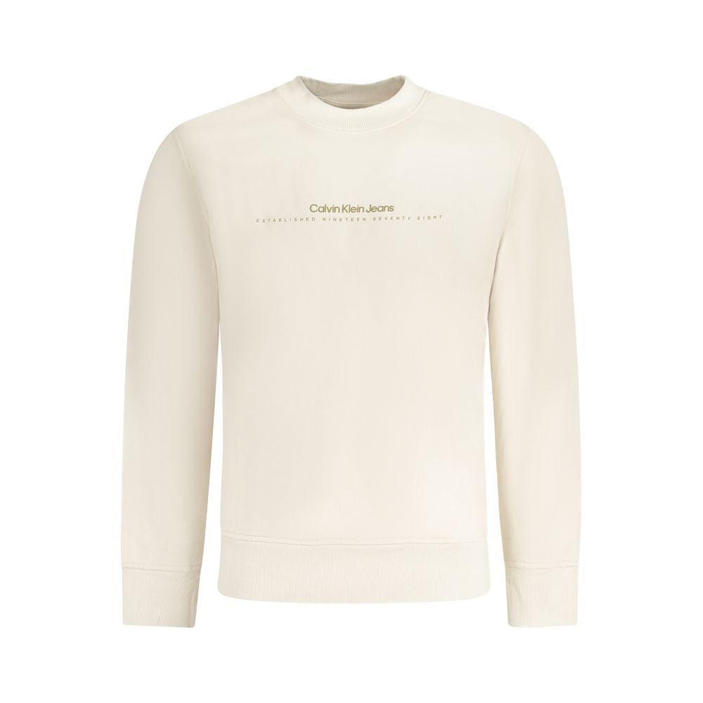 Calvin Klein Beige Cotton Men Sweater -   -  Calvin Klein.