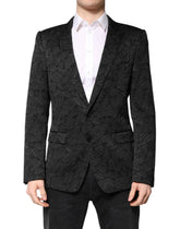 Dolce & Gabbana Black MARTINI Brocade Single Breasted Blazer -   -  Dolce & Gabbana.