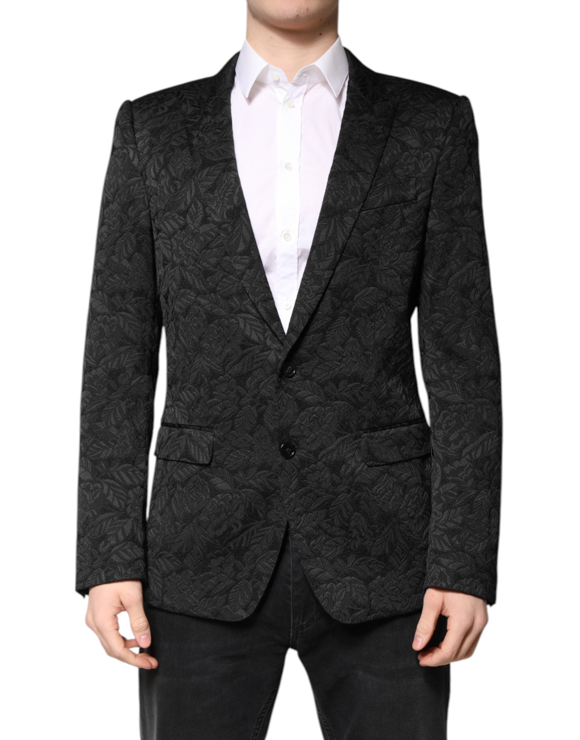 Dolce & Gabbana Black MARTINI Brocade Single Breasted Blazer -   -  Dolce & Gabbana. Dolce & Gabbana Black MARTINI Brocade Single Breasted Blazer -   -  Dolce & Gabbana.