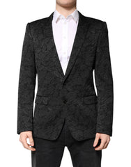Dolce & Gabbana Black MARTINI Brocade Single Breasted Blazer -   -  Dolce & Gabbana.