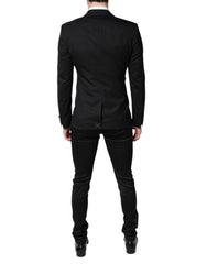 Dolce & Gabbana Black Single Breasted Formal Blazer with Vest -   -  Dolce & Gabbana.