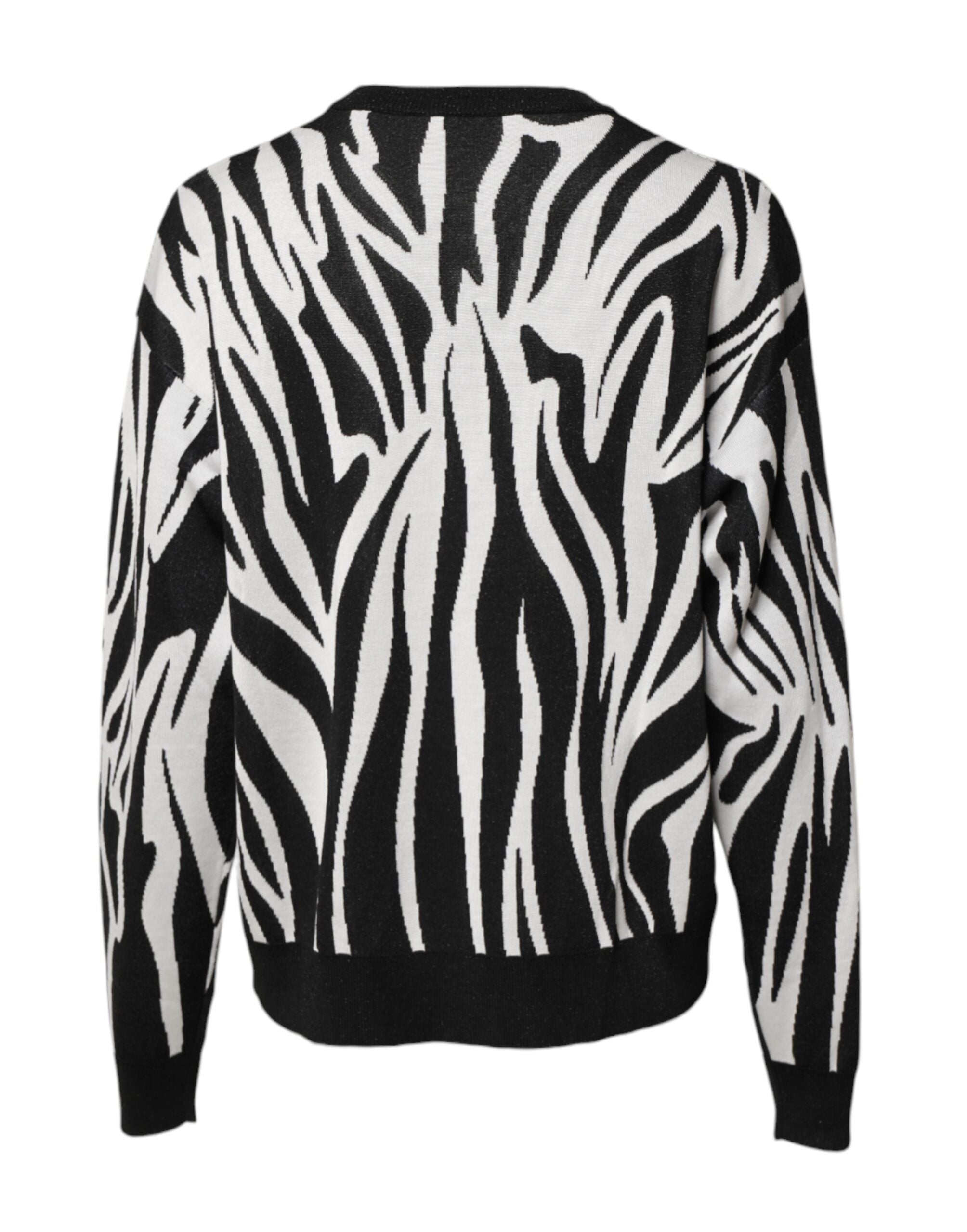 Dolce & Gabbana Black White Print Women Pullover Sweater -   -  Dolce & Gabbana. Dolce & Gabbana Black White Print Women Pullover Sweater -   -  Dolce & Gabbana.