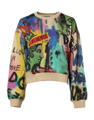 Dolce & Gabbana Multicolor Print Cotton Pullover Sweater -   -  Dolce & Gabbana.