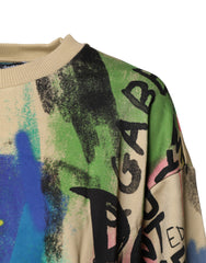 Dolce & Gabbana Multicolor Print Cotton Pullover Sweater -   -  Dolce & Gabbana.
