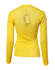 Dolce & Gabbana Yellow Polyester Women Pullover Top Sweater -   -  Dolce & Gabbana.