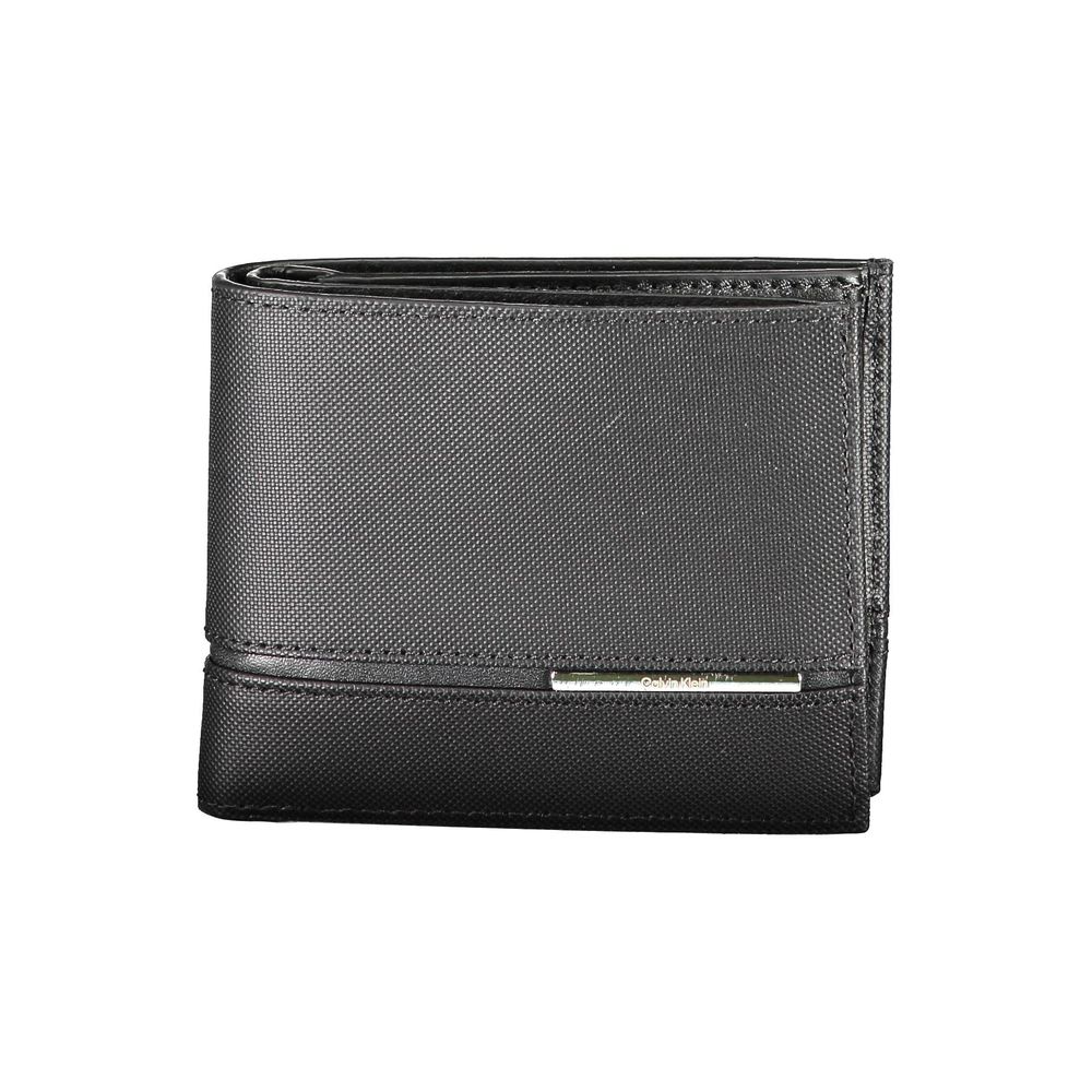 Calvin Klein Black Leather Men Wallet -  Leather Wallet for Men -  Calvin Klein.