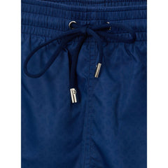 Canali Blue Polyester Swim Short -   -  Canali.