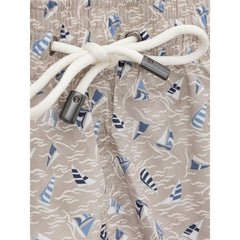 Canali Beige Polyester Swim Short -   -  Canali.