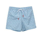 Isaia Blue Polyester Swim Short -   -  Isaia.