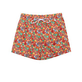 Isaia Red Polyester Swim Short -   -  Isaia.
