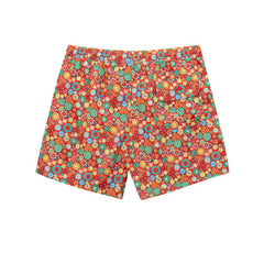 Isaia Red Polyester Swim Short -   -  Isaia.