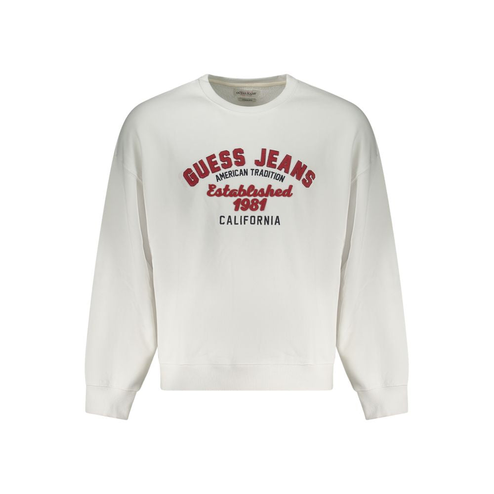 Guess Jeans White Cotton Men Sweater -   -  Guess Jeans.