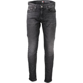 Tommy Hilfiger Black Cotton Slim Men Jeans -   -  Tommy Hilfiger.