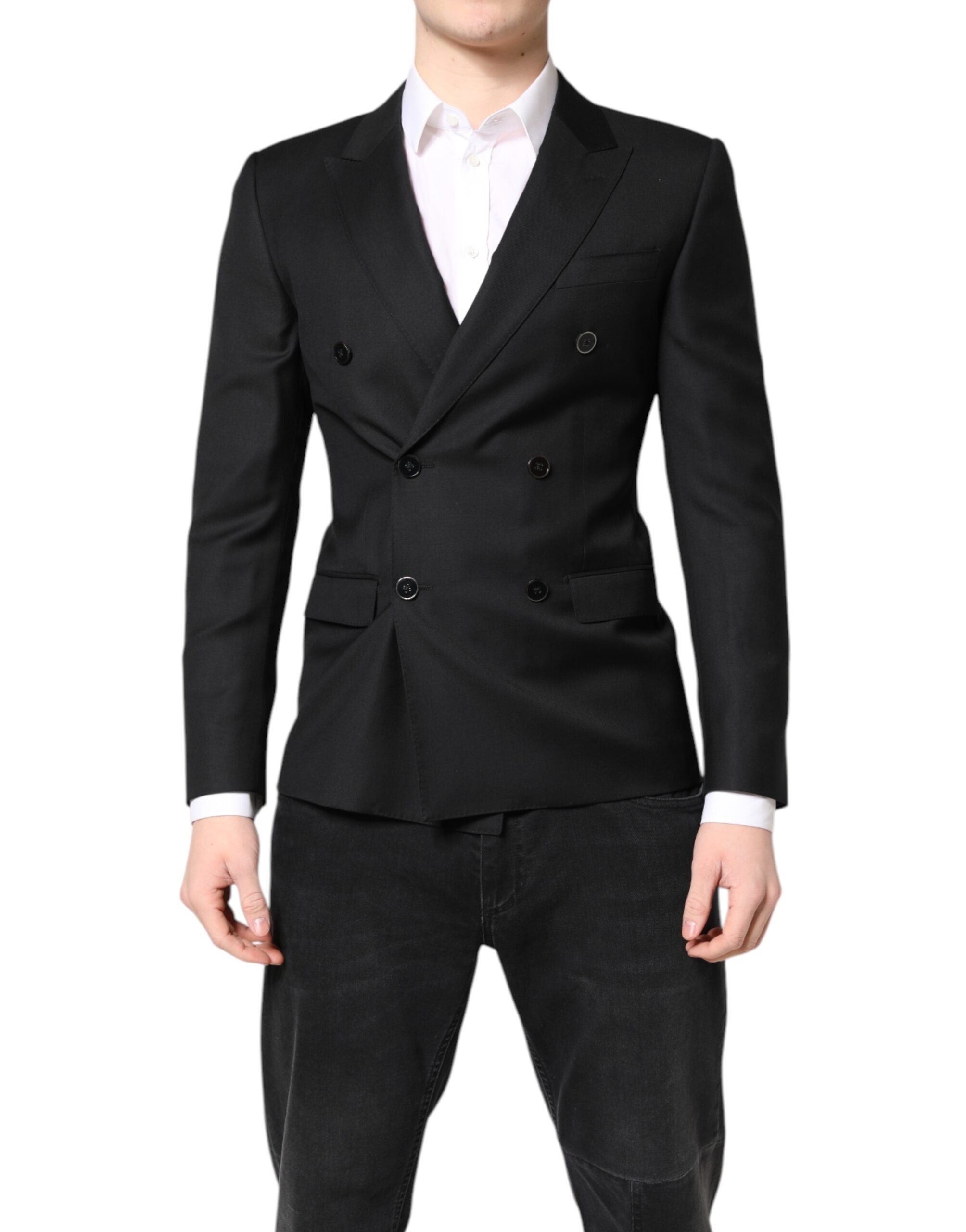 Dolce & Gabbana Black MARTINI Double Breasted Coat Blazer -   -  Dolce & Gabbana. Dolce & Gabbana Black MARTINI Double Breasted Coat Blazer -   -  Dolce & Gabbana.