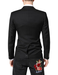 Dolce & Gabbana Black MARTINI Double Breasted Coat Blazer -   -  Dolce & Gabbana.