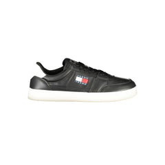 Tommy Hilfiger Black Leather Men Sneaker -   -  Tommy Hilfiger.