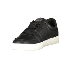 Tommy Hilfiger Black Leather Men Sneaker -   -  Tommy Hilfiger.