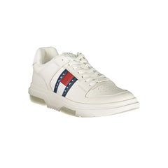 Tommy Hilfiger White Leather Men Sneaker -   -  Tommy Hilfiger.
