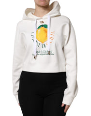 Dolce & Gabbana Ivory Cotton Printed Hooded Pullover Sweater -   -  Dolce & Gabbana.