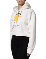 Dolce & Gabbana Ivory Cotton Printed Hooded Pullover Sweater -   -  Dolce & Gabbana.