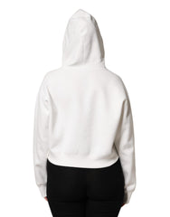 Dolce & Gabbana Ivory Cotton Printed Hooded Pullover Sweater -   -  Dolce & Gabbana.