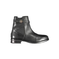Tommy Hilfiger Black Leather Women Boot -   -  Tommy Hilfiger.