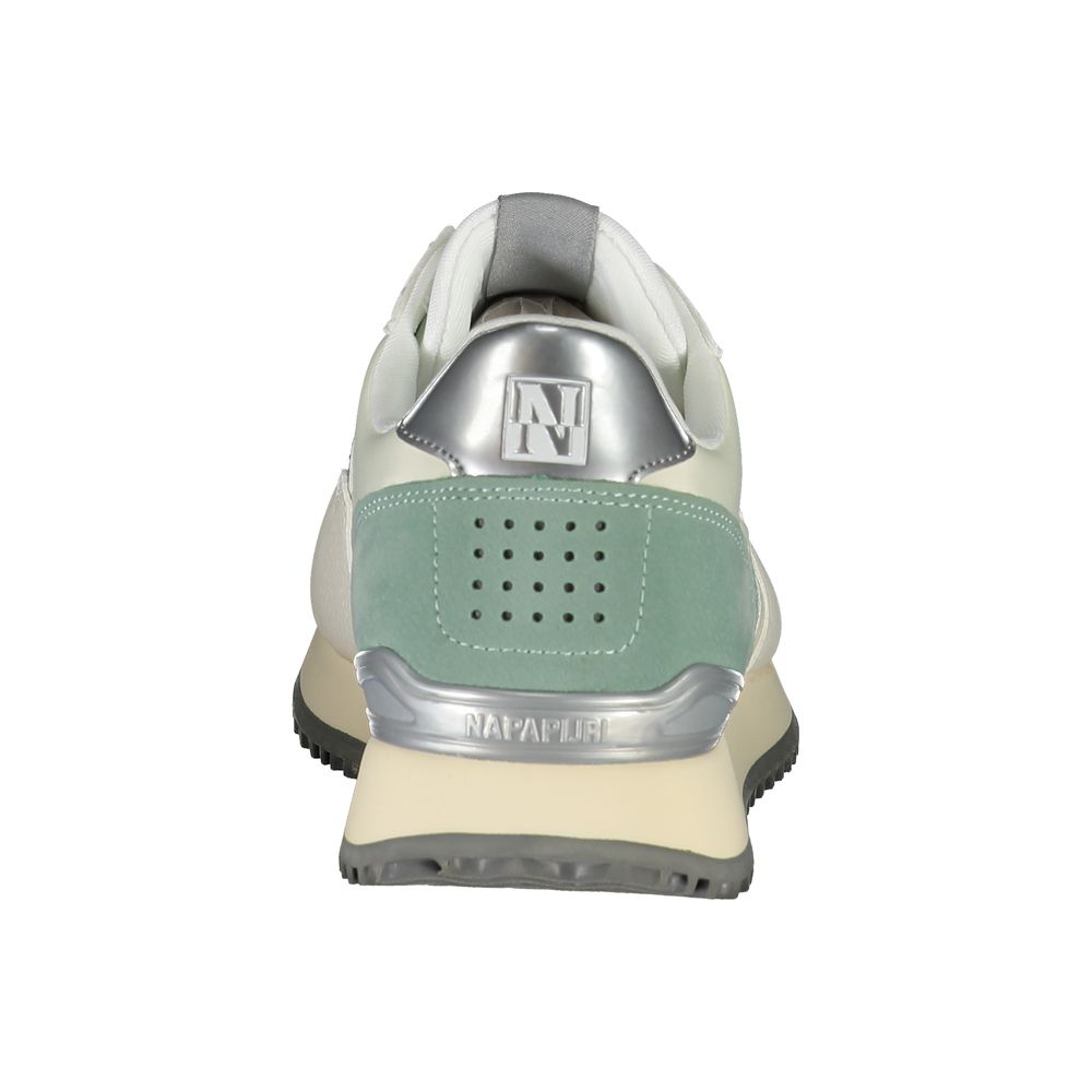 Napapijri Chic White Lace-Up Sports Sneakers with Contrast Detail -   -  Napapijri. Napapijri Chic White Lace-Up Sports Sneakers with Contrast Detail -   -  Napapijri.