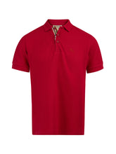 Burberry Red Cotton Collared Polo Shirt -   -  Burberry.