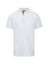 Burberry White Cotton Collared Polo Shirt -   -  Burberry.