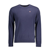 Napapijri Blue Wool Men Sweater -   -  Napapijri.