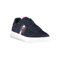 Tommy Hilfiger Blue Polyester Men Sneaker -   -  Tommy Hilfiger.