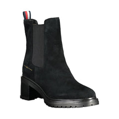 Tommy Hilfiger Black Leather Women Boot -   -  Tommy Hilfiger.